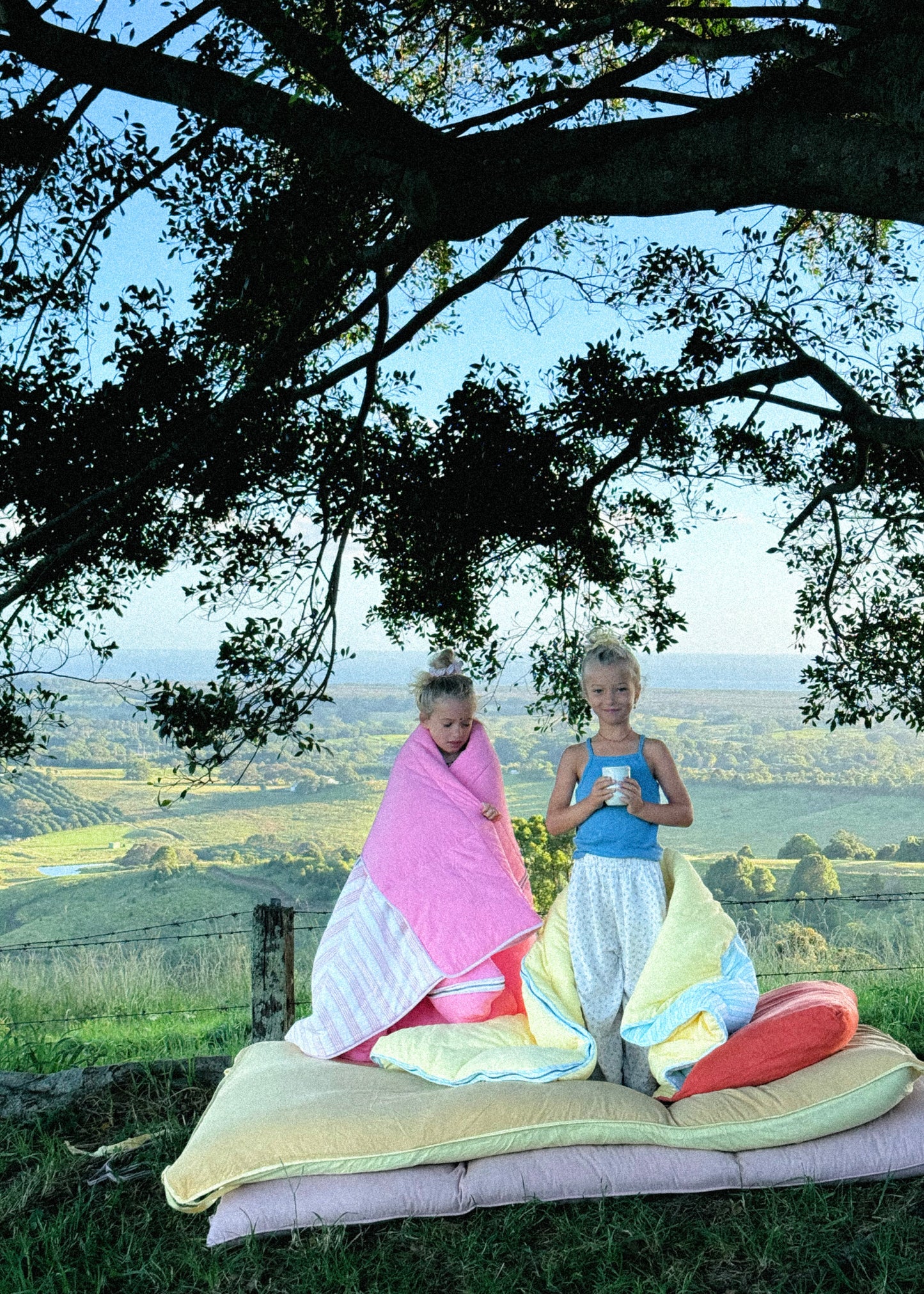 Pink candy stripe Sleeping Bag