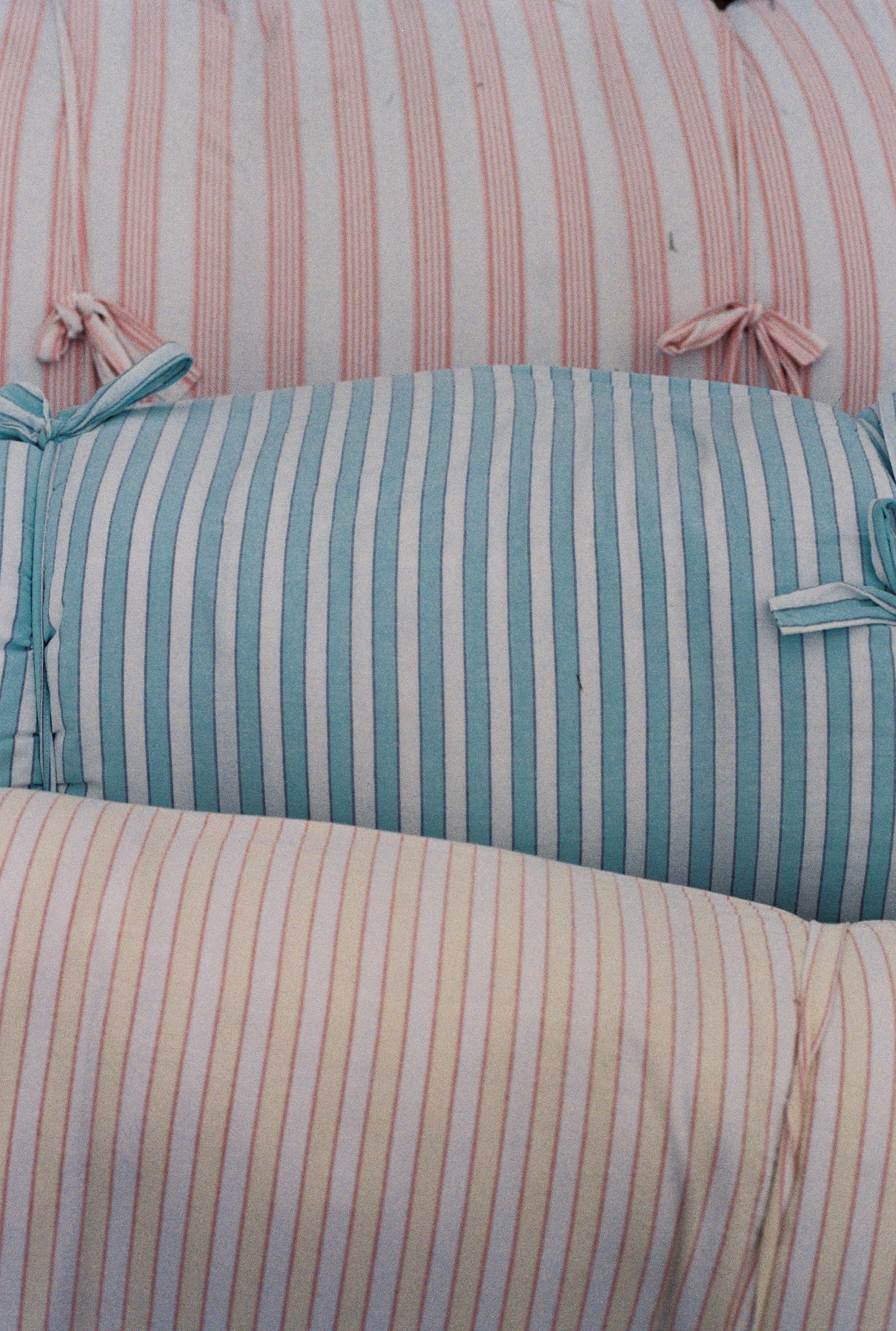 Ocean Blue & Stripe Bed