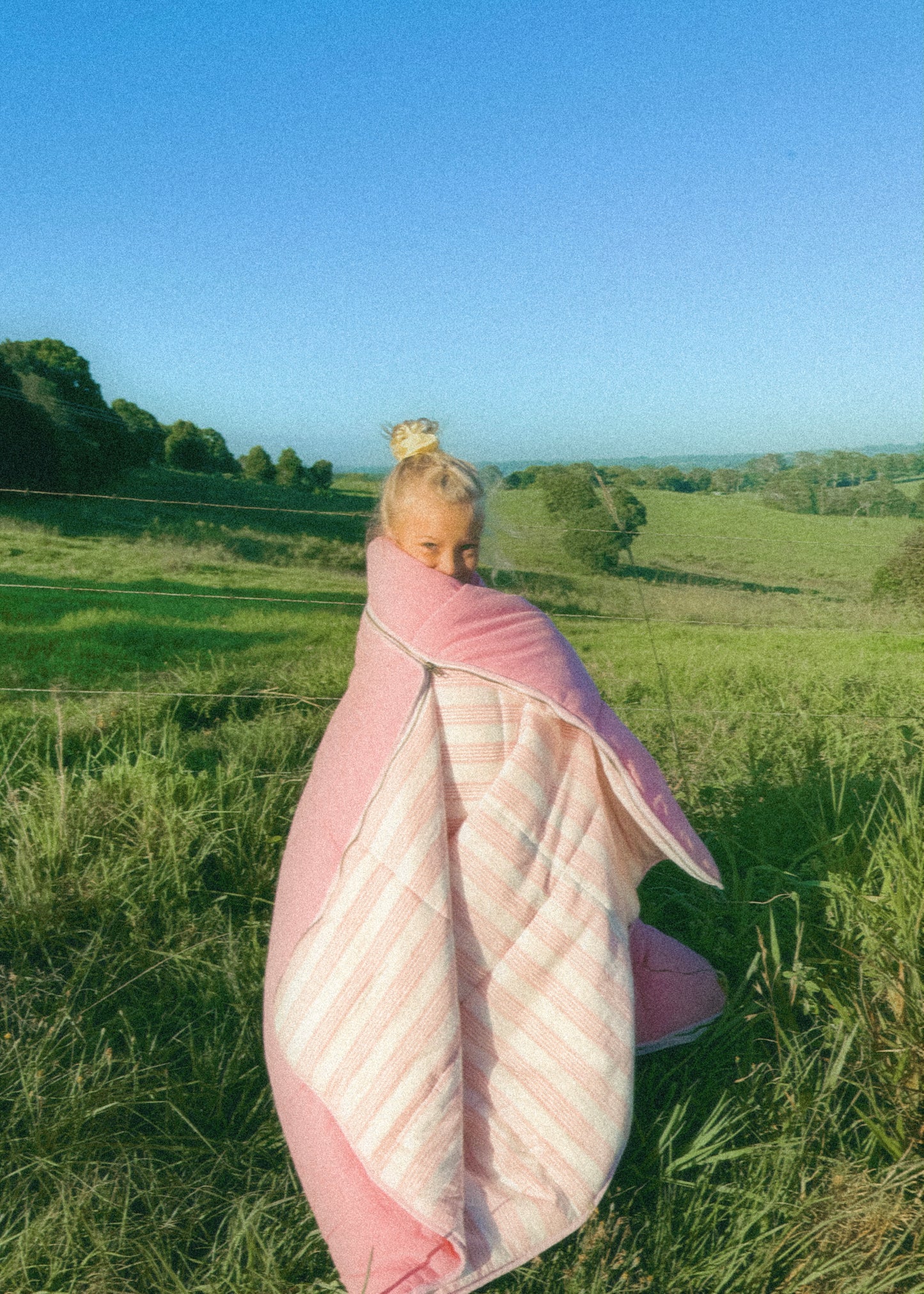 Pink candy stripe Sleeping Bag